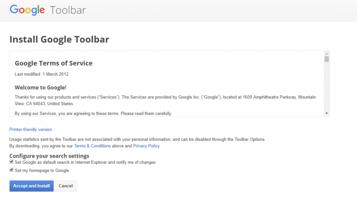 Download Google Toolbar Offline Installer