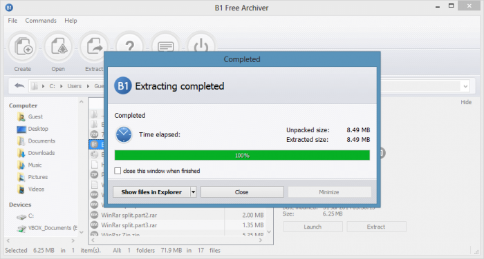 Download B1 Archiver Offline Installer