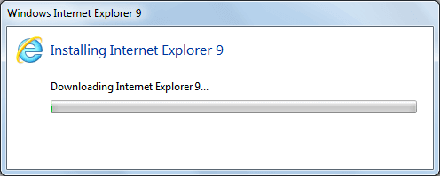 Installing Internet Explorer 9