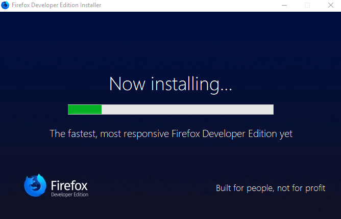 Firefox Developer Edition Offline Installer