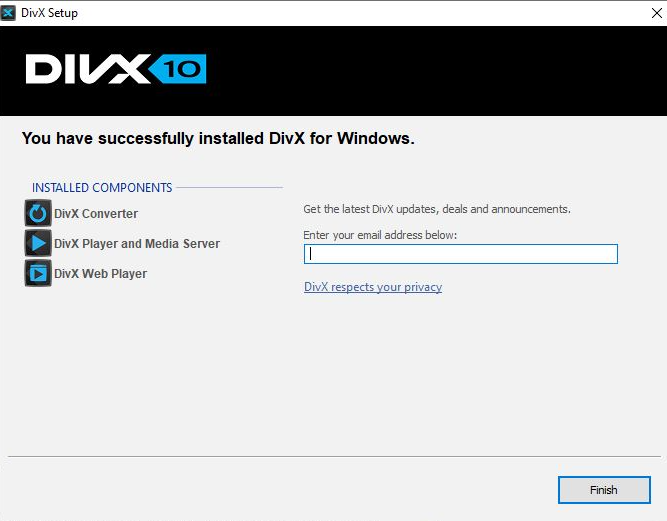 Install and use DivX on PC