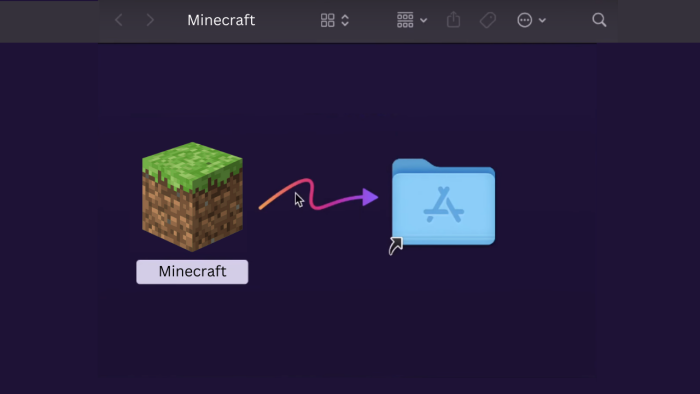 Drag and add the Minecraft Minecraft offline installer to Apps to install the app on Mac
