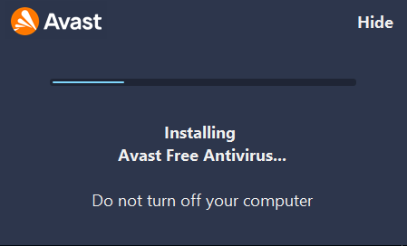 Avast Antivirus Offline Installer-Wait Until Install